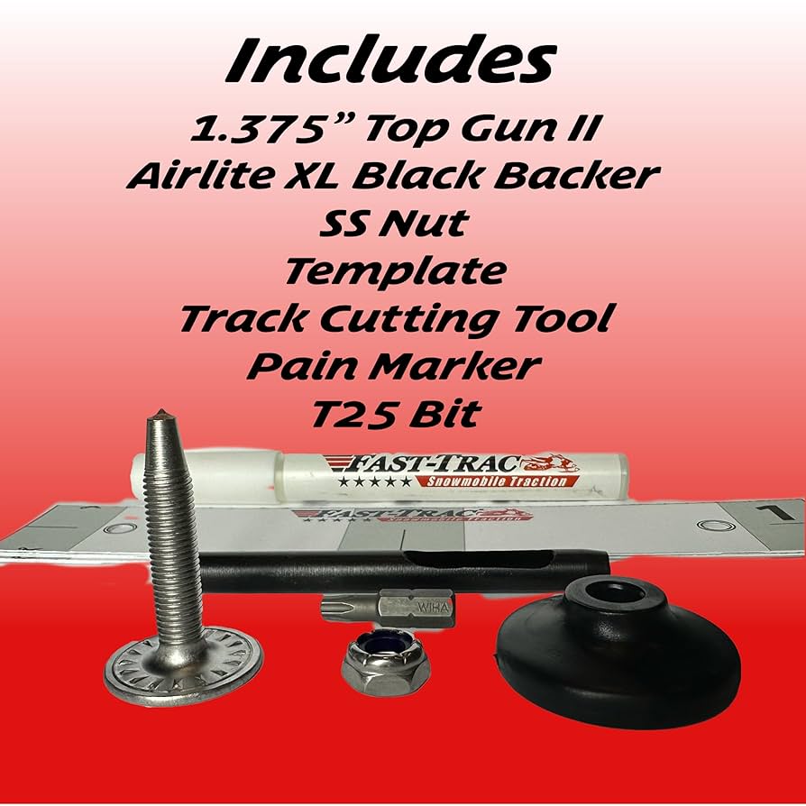 Amazon.com: Fast-Trac 1.375” Top Gun II Snowmobile Studs Kit
